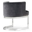 Meridian Furniture Gianna Grey Velvet Dining Chair (Set of 3)