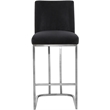 Meridian Furniture Heidi Black Velvet Stool (Set of 3)