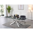 Meridian Furniture Gianna Grey Velvet Dining Chair (Set of 4)