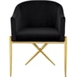 Meridian Furniture Xavier Black Velvet Dining Chair (Set of 4)