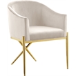 Meridian Furniture Xavier Cream Velvet Dining Chair (Set of 3)