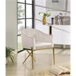 Meridian Furniture Xavier Cream Velvet Dining Chair (Set of 3)