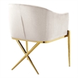Meridian Furniture Xavier Cream Velvet Dining Chair (Set of 4)