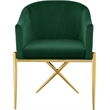 Meridian Furniture Xavier Green Velvet Dining Chair (Set of 3)