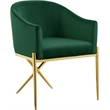 Meridian Furniture Xavier Green Velvet Dining Chair (Set of 4)