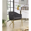 Meridian Furniture Xavier Grey Velvet Dining Chair (Set of 2)