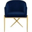 Meridian Furniture Xavier Navy Velvet Dining Chair (Set of 2)