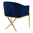 Meridian Furniture Xavier Navy Velvet Dining Chair (Set of 4)