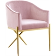 Meridian Furniture Xavier Pink Velvet Dining Chair (Set of 2)