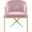 Meridian Furniture Xavier Pink Velvet Dining Chair (Set of 2)