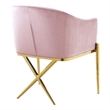 Meridian Furniture Xavier Pink Velvet Dining Chair (Set of 2)