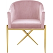 Meridian Furniture Xavier Pink Velvet Dining Chair (Set of 3)