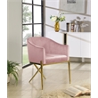 Meridian Furniture Xavier Pink Velvet Dining Chair (Set of 4)