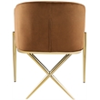 Meridian Furniture Xavier Saddle Velvet Dining Chair (Set of 3)
