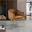 Meridian Furniture Xavier Saddle Velvet Dining Chair (Set of 3)