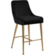 Meridian Furniture Owen Black Velvet Stool (Set of 4)