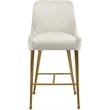Meridian Furniture Owen Cream Velvet Stool (Set of 6)