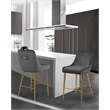Meridian Furniture Owen Grey Velvet Stool (Set of 4)