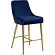 Meridian Furniture Owen Navy Velvet Stool (Set of 4)