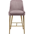 Meridian Furniture Owen Pink Velvet Stool (Set of 6)