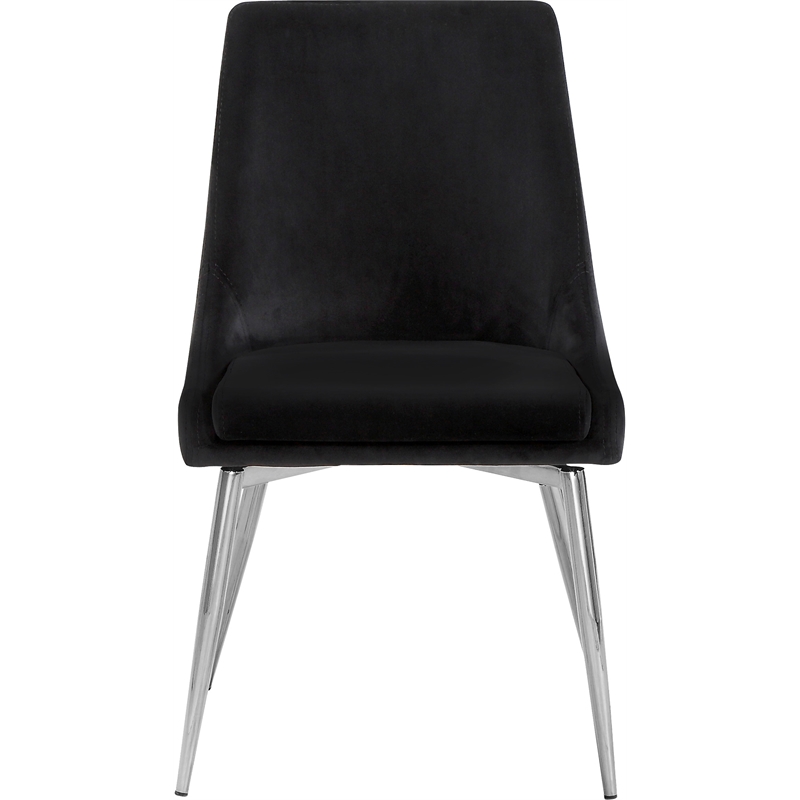 Meridian Furniture Karina Black Velvet Dining Chair (Set of 6)