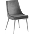 Meridian Furniture Karina Grey Velvet Dining Chair (Set of 4)