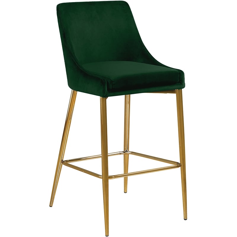 Meridian Furniture Karina Green Velvet Stool (Set of 6)