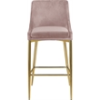 Meridian Furniture Karina Pink Velvet Stool (Set of 6)