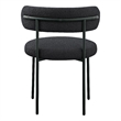 Meridian Furniture Beacon Black Boucle Fabric Dining Chair (Set of 4)