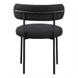 Meridian Furniture Beacon Black Boucle Fabric Dining Chair (Set of 6)