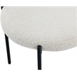 Meridian Furniture Beacon Cream Boucle Fabric Dining Chair (Set of 4)