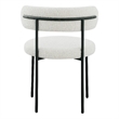 Meridian Furniture Beacon Cream Boucle Fabric Dining Chair (Set of 4)