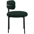 Meridian Furniture Beacon Green Boucle Fabric Dining Chair (Set of 4)