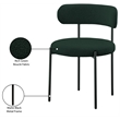 Meridian Furniture Beacon Green Boucle Fabric Dining Chair (Set of 4)