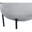 Meridian Furniture Beacon Grey Boucle Fabric Dining Chair (Set of 4)