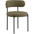 Meridian Furniture Beacon Olive Boucle Fabric Dining Chair (Set of 4)