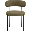 Meridian Furniture Beacon Olive Boucle Fabric Dining Chair (Set of 4)