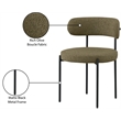 Meridian Furniture Beacon Olive Boucle Fabric Dining Chair (Set of 4)