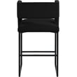 Meridian Furniture Caleb Black Velvet Counter Stool (Set of 4)