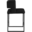 Meridian Furniture Caleb Black Velvet Counter Stool (Set of 4)