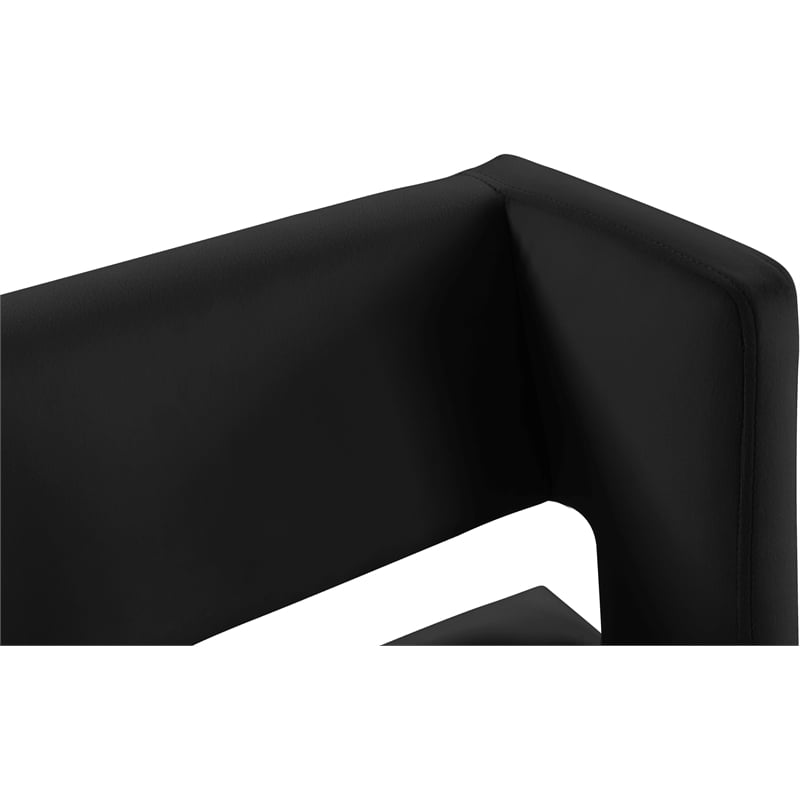 Meridian Furniture Caleb Black Velvet Counter Stool (Set of 4)