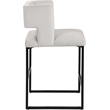 Meridian Furniture Caleb Cream Velvet Counter Stool (Set of 4)