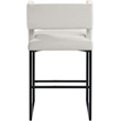 Meridian Furniture Caleb Cream Velvet Counter Stool (Set of 6)