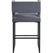 Meridian Furniture Caleb Grey Velvet Counter Stool (Set of 6)