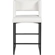 Meridian Furniture Caleb White Vegan Leather Counter Stool (Set of 4)