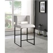 Meridian Furniture Caleb White Vegan Leather Counter Stool (Set of 4)