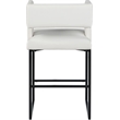 Meridian Furniture Caleb White Vegan Leather Counter Stool (Set of 6)