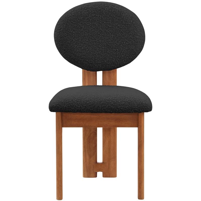 Meridian Furniture Napa Black Boucle Fabric Dining Chair (Set of 4)