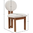 Meridian Furniture Napa Cream Boucle Fabric Dining Chair (Set of 4)