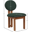 Meridian Furniture Napa Green Boucle Fabric Dining Chair (Set of 4)